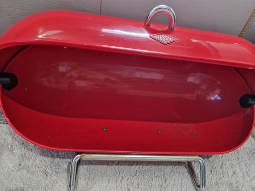 Westco red breadboy bread bin