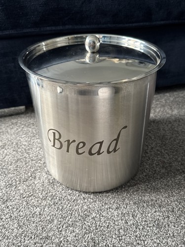 Stainless steel bread bin - steel,