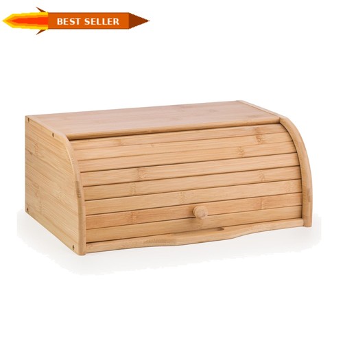 Lightweight wooden bread bin - wooden,