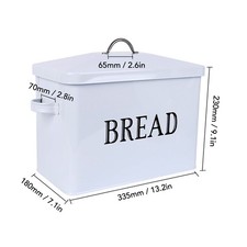 Metal Bread Bin With Handle